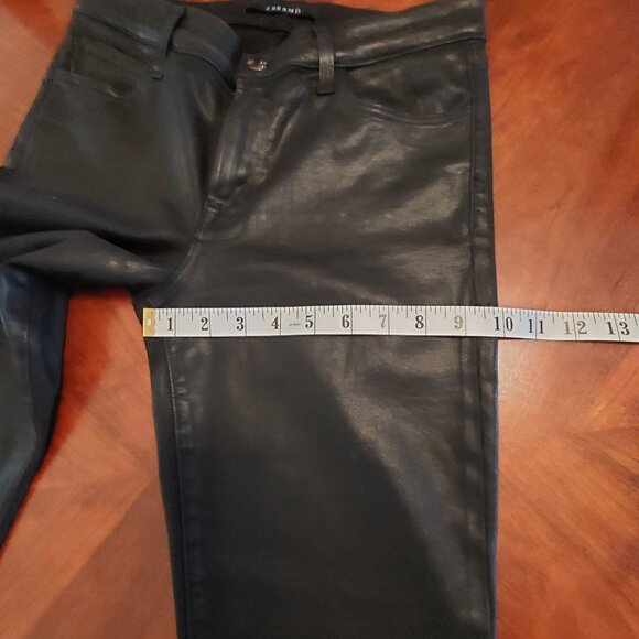 J Brand Selena Mid Rise Crop with Coated Black Lace Jeans - Picture 16 of 16